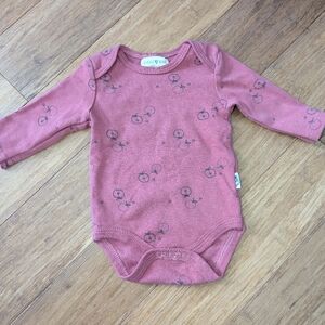 Rabbit + Bear Organic baby long sleeve bodysuit